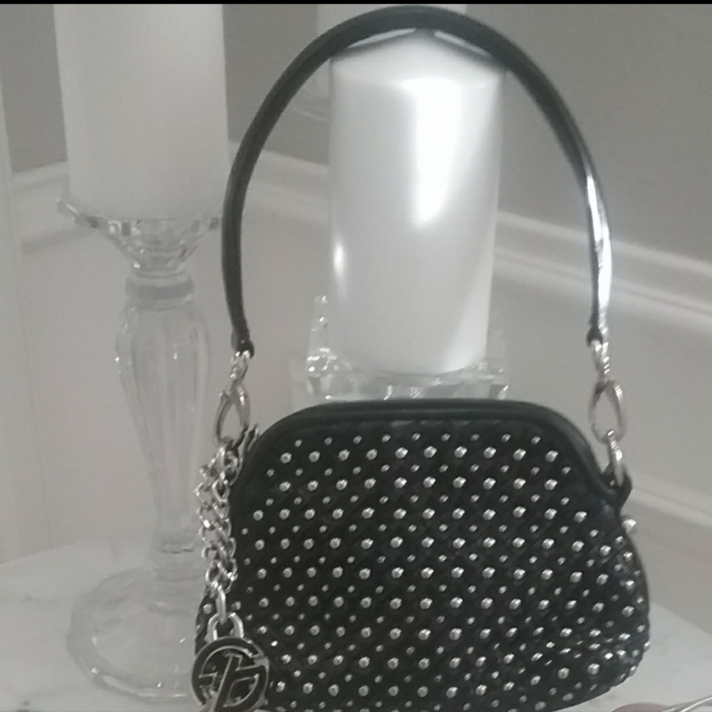 Francesco Biasia Rare Studded Signed Handbg